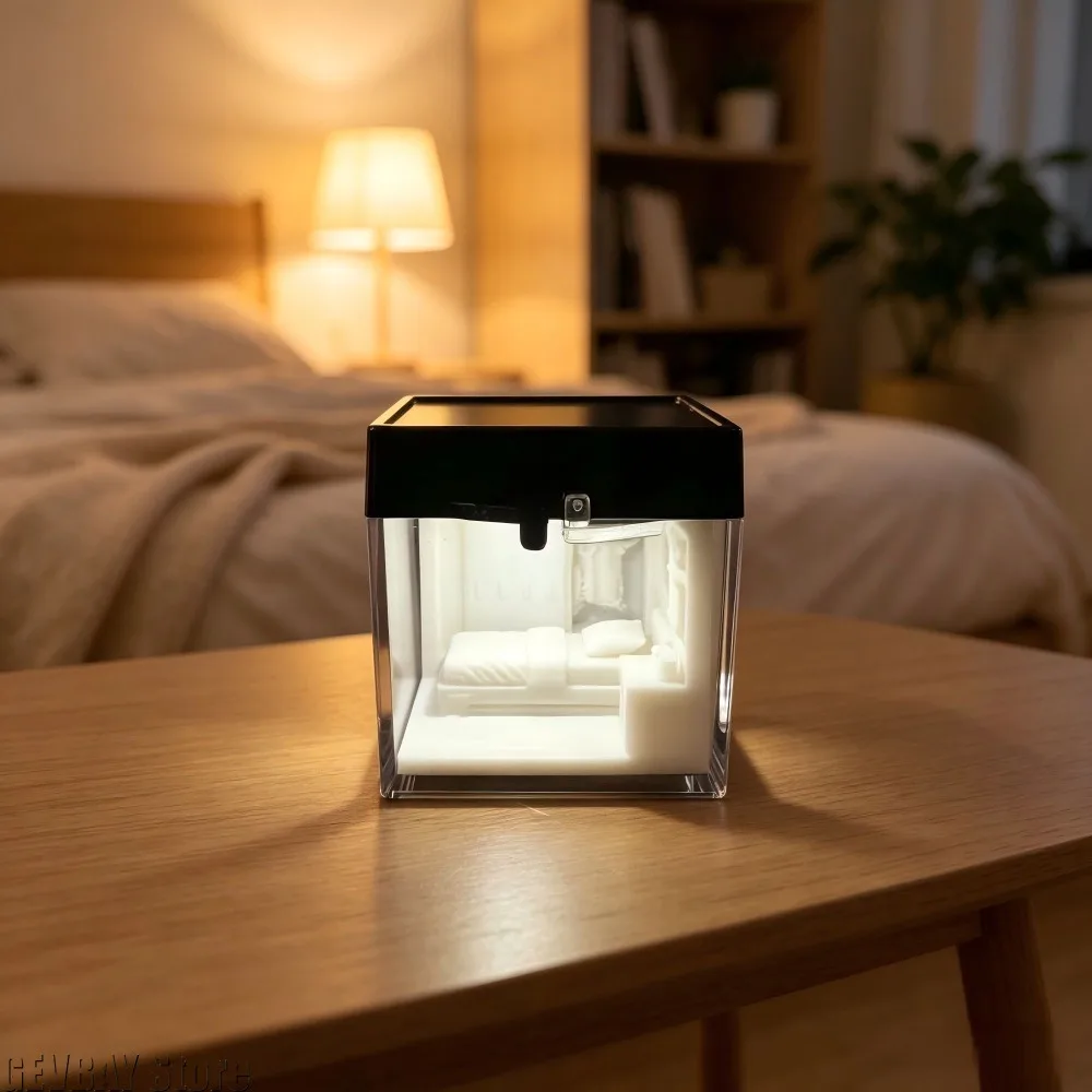 Small Lights in The Room Acrylic Miniatures Atmosphere Light Can Be Switched on And Off By Touching with Random Magnetic Objects