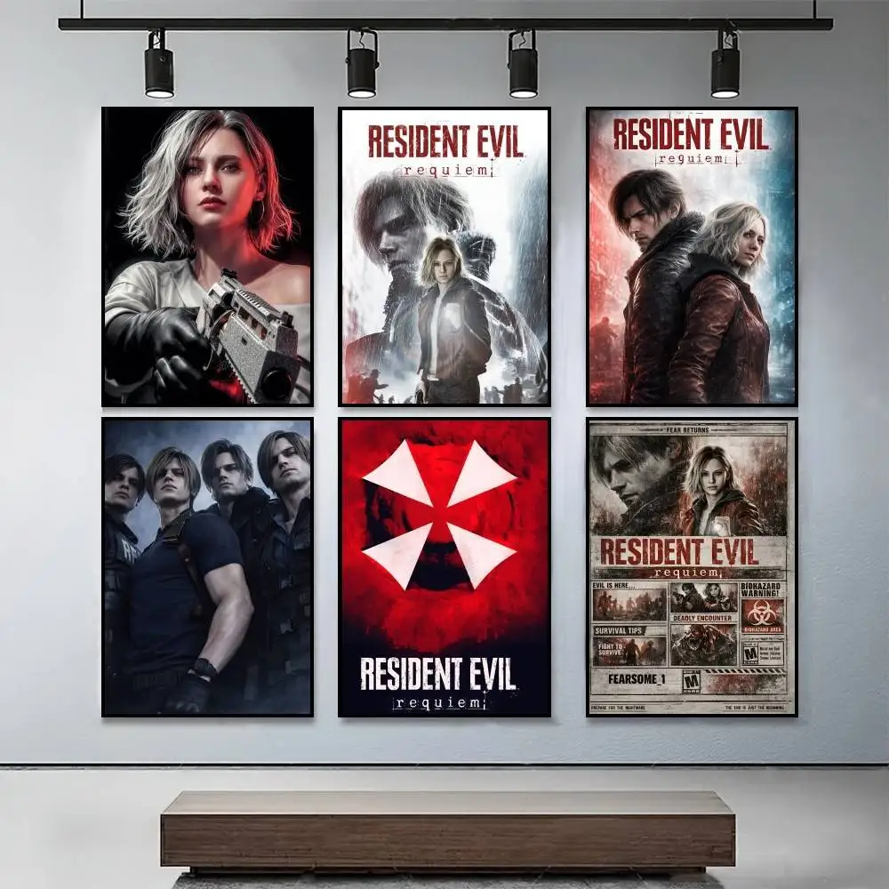 R-Resident Evil Requiem Grace Leon H Poster Decoration Bedroom Home Wall Sticker Prints Painting Living Room Office Best Seller
