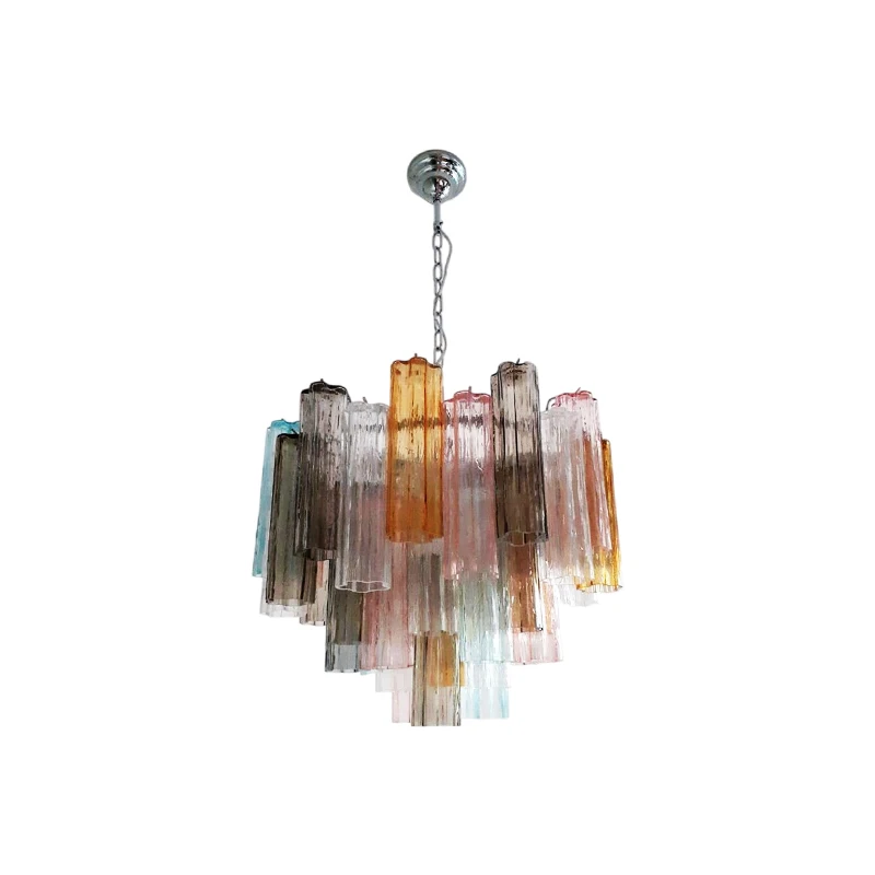 Blue Diamond French Design Glass Art E14 LED 2026 Chandelier Hanging Lamps Lustre Suspension Luminaire Lampen For Living Room