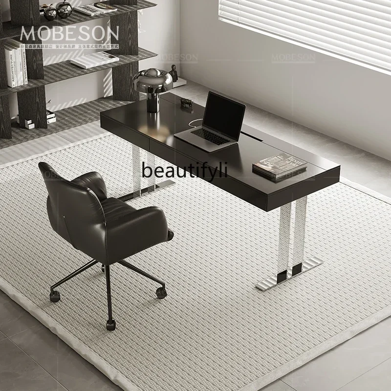 2003 Computer desk Italian minimalist desk household rectangular retro bedroom writing table