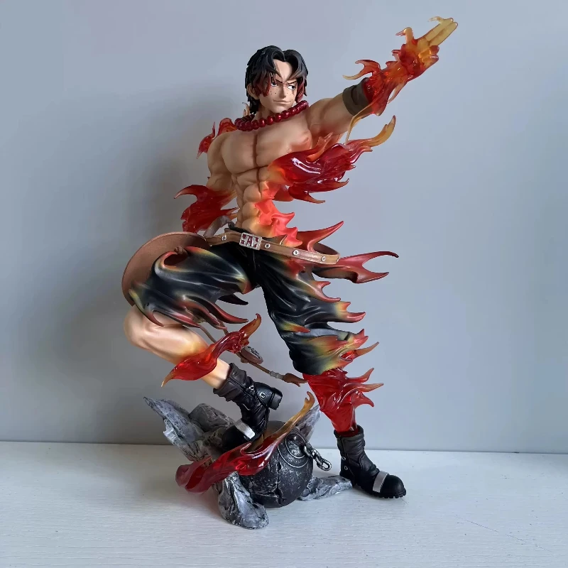 26cm Anime One Piece Figures Portgas·D· Ace Action Figures Flame Ace PVC Statue Collection Model Toys Birthday for Children Gift