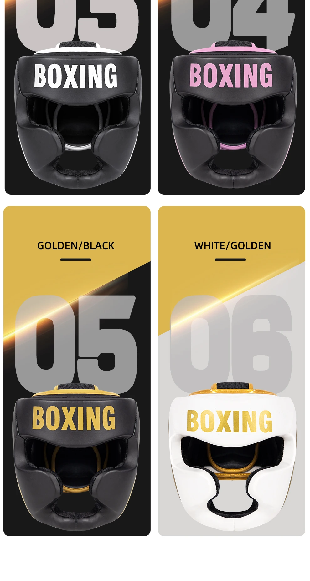 6-Farben-Boxhelm Leder Karate Muay Thai Sanda Training Erwachsene Kinder Helm Kopfschutz Taekwondo Karate Boxhelme – Detail 10