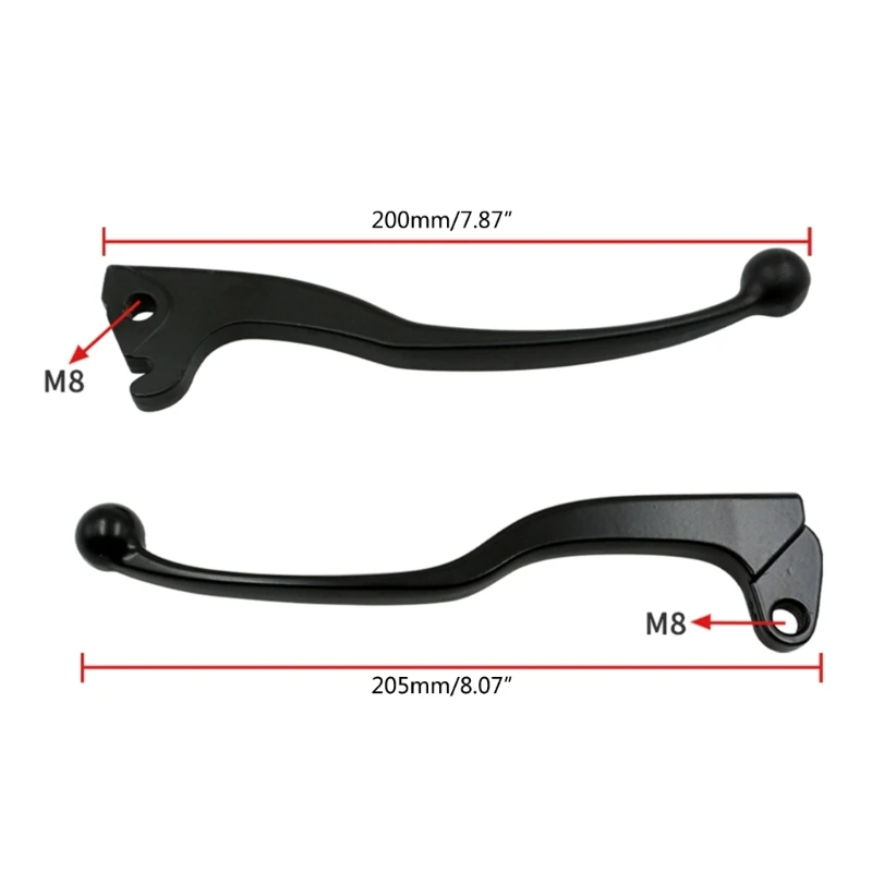 Suitable for YBR 125 2005-2015 YBR125 125CC Motorcycle-Electric Scootor CNC-Brake Clutch Lever Handle Dirt Bike-Pivot 2x