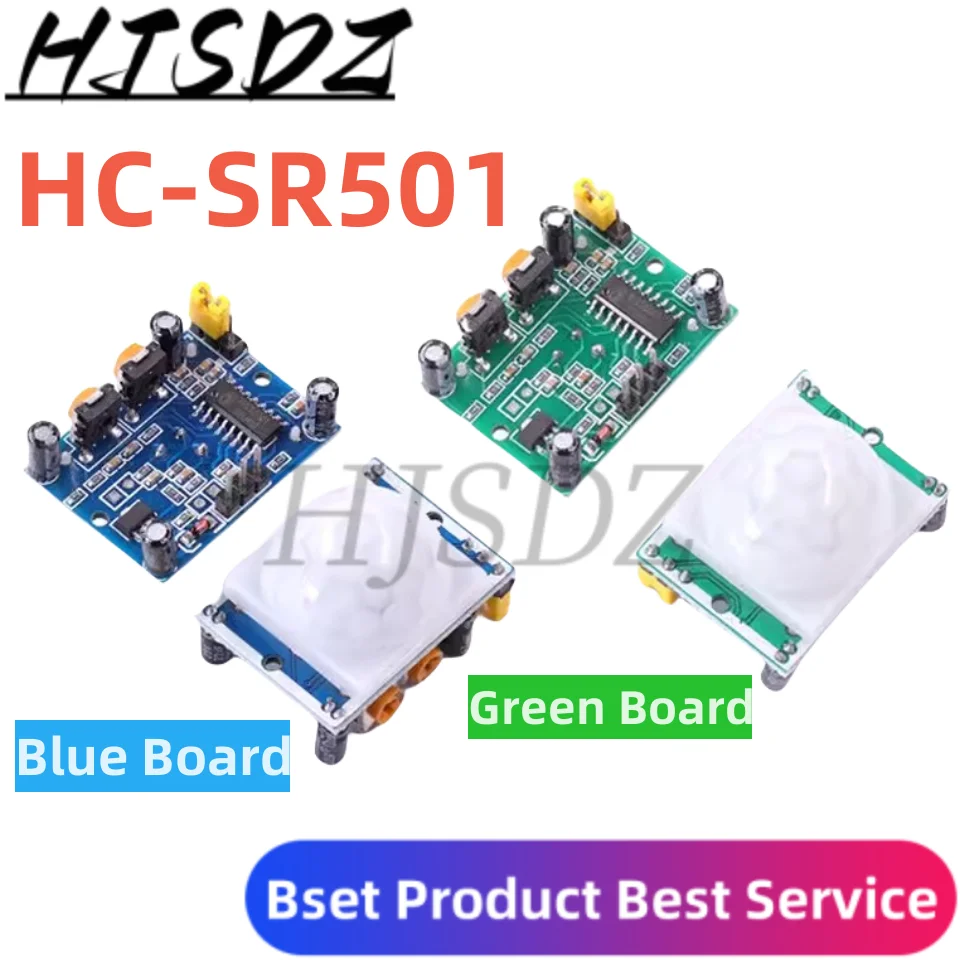 5PCS/LOT HC-SR501 HC-SR505 MH-SR602 Adjust IR Pyroelectric Infrared Mini PIR Human Sensor Detector Module Bracket