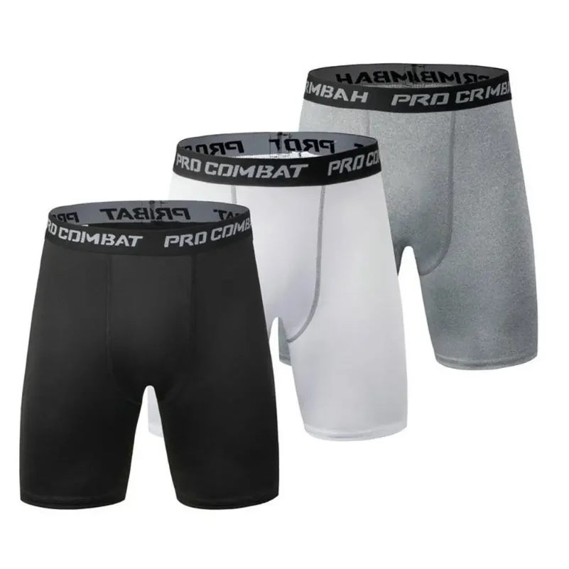 

2026 New Men's Sports Leggings, Fitness Elastic Compression Leggings, Quick Drying Shorts, Running Training Elastic Shorts