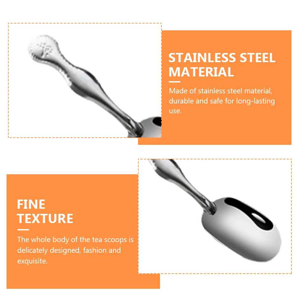 

30pcs Stainless Steel Scoops 304 Smooth No Burrs Multi-Function For Loose Leaf Coffee Milk Bean Kitchen Kung Fu Tea