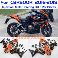 For Honda CBR500R CBR 500R CBR500 R 2016 2017 2018 Body Full Fairing Kit Cowl Kit Motorcycle Bodywork ABS Injection Orange Black