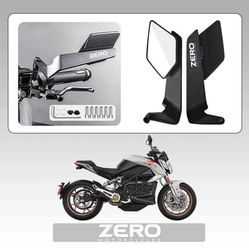 For ZERO JDM DS DSR FX FXE FXS SR/F SR SR/S 8X 10X Motorcycle Motorcycle Rearview Mirror Wide-angle HD Wind Wing side Rearview