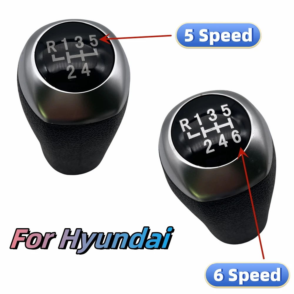 For Hyundai Elantra GTAccent Solaris Avante MD I30 New High Quality Gear Stick Level Shift Knob 5/6 Speed Car-Stying Auto Parts