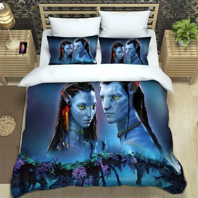 

Hot Movie Avatar Series Soft Duvet Comforter Quilt Cover Bedding Set Cartoon Print Bed Bedroom Home Bedroom Gifts