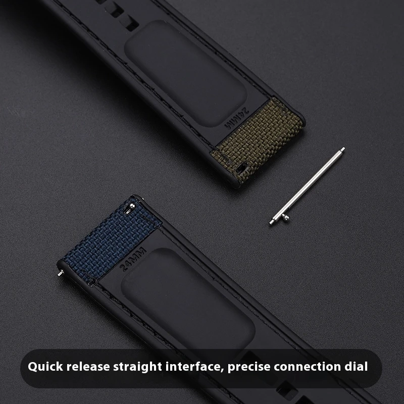 24mm Nylon Rubber Watchband For Men For Casio Protrek Series PRG-600/650Y/PRW-6600 Outdoor Mountaineering Watch Strap Waterproof