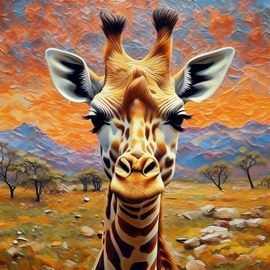 

565205 Abstract animal themed digital painting