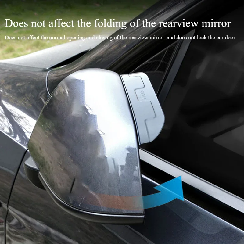 

Car Rearview Mirror Rain Shield Rain Eyebrow Cover for Tesla Model 3 Y Rear View Side Mirror Rain Eyebrow Shield Accessories