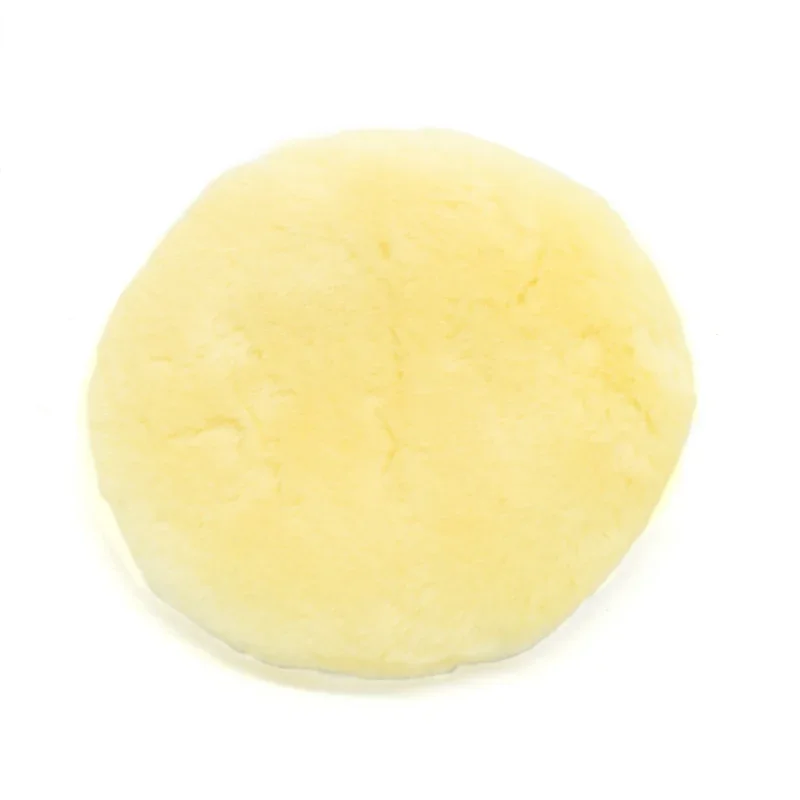 5 X 100% Natural Wool Polishing Pad Car Paint Grinding Waxing Buffing Adhesive Pads for Car Polisher Buffer