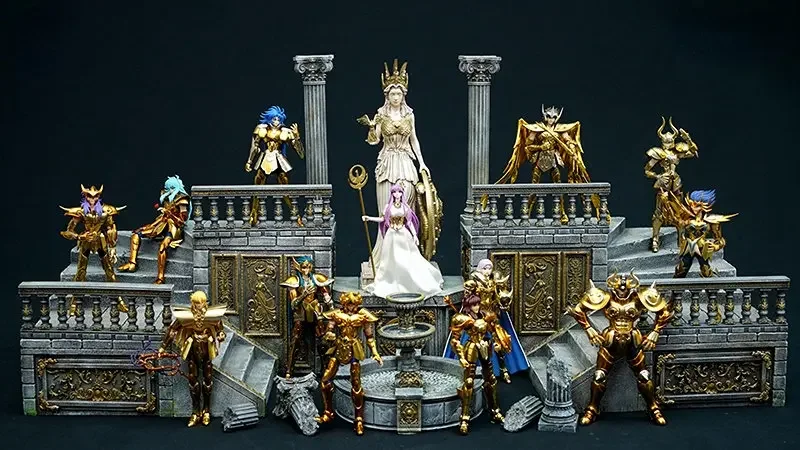 In Stock JacksDo Saint Seiya EX Sanctuary Scene Athena Saints Background Scene Base Decorative Ornament 34Cm/13.38 Inci Resin