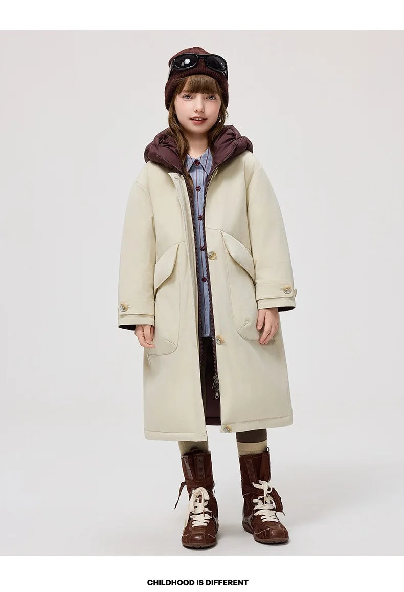 Winter Neue kinder Windjacke Unten Jacke Mode Mit Kapuze Winddicht Wasserdichte Oberbekleidung Jungen Mädchen Warme Mäntel A4820 – Detail 9