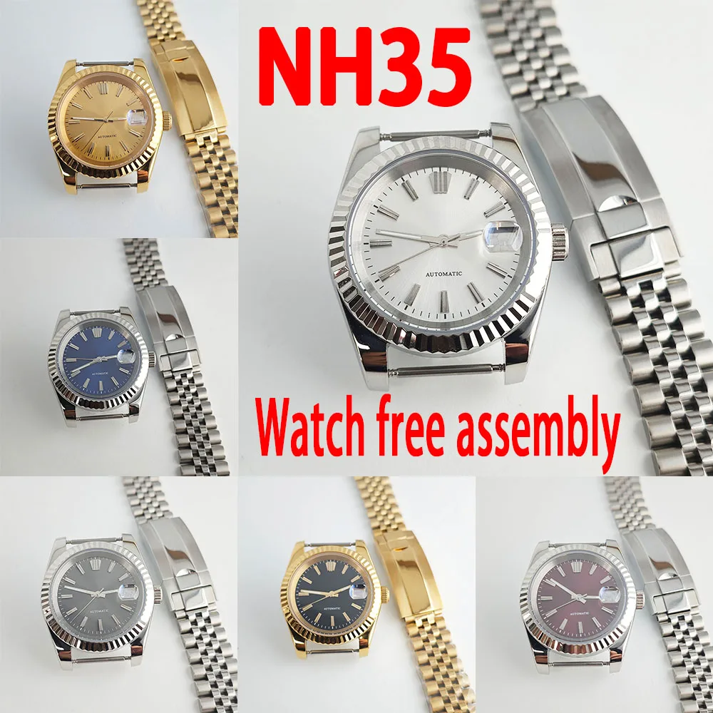 

The NH35 Watch 36mm 39mm case is a 28.5mm dial NH35 NH36 automatic mechanical movement watch with hands perfectly formed