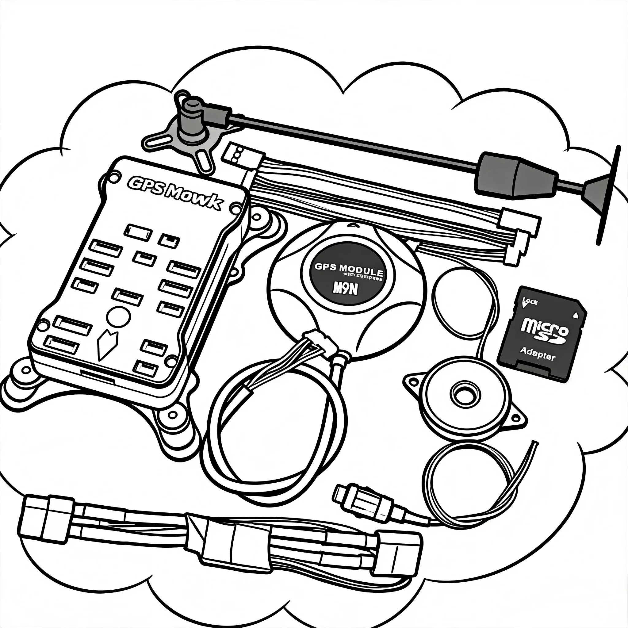 

PIXHAWK PX4 M9N GPS Pix 2.4.8 32 Bit Flight Controller With Autopilot Safety Switch Buzzer PPM I2C RC Quadcopter Ardupilot