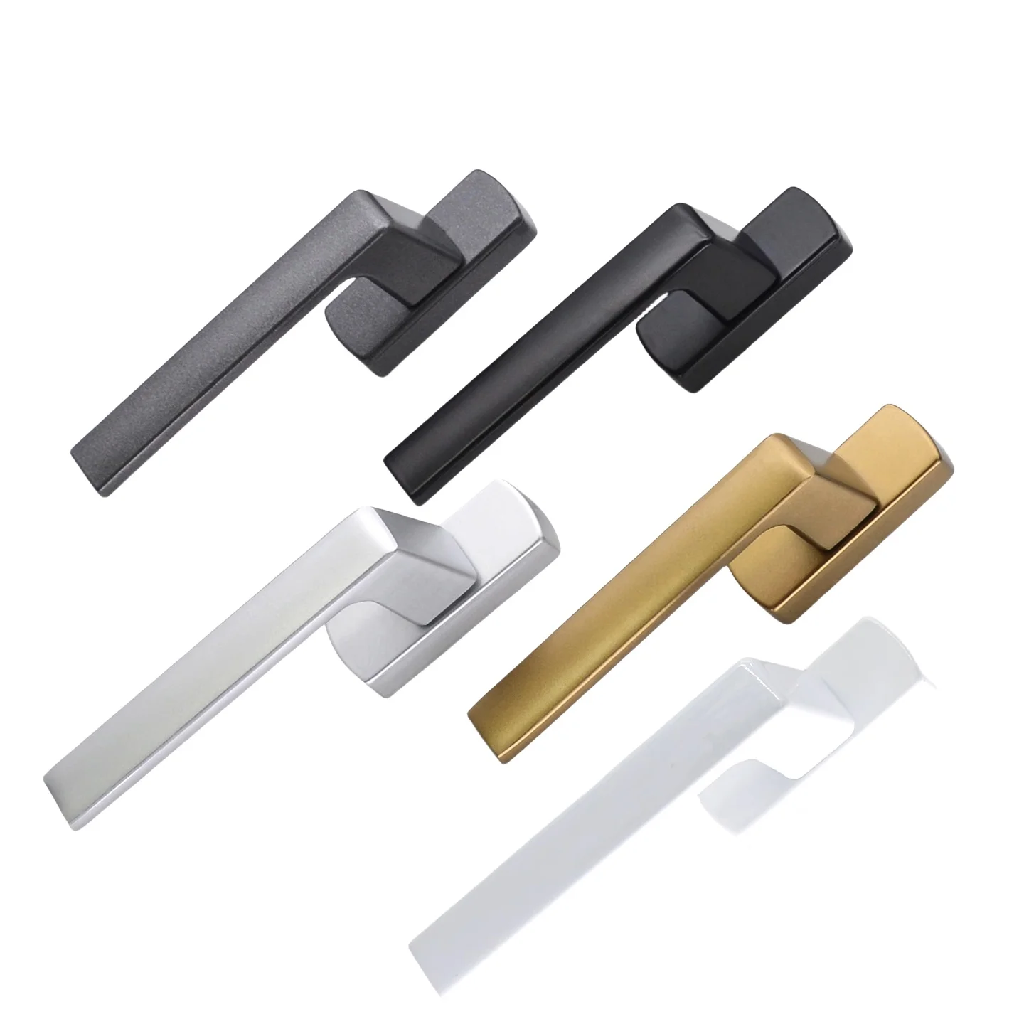 Système de poignée de porte et de fenêtre en alliage d'aluminium, accessoires de porte et de fenêtre, poignée droite, source de poignée droite sûre et durable