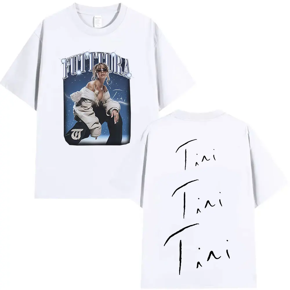 Zanger TINI STOESSEL F struttura Tour Nieuwe Album 2025 Grafische T-shirts Mannen Vrouwen Mode Harajuku Korte Mouw Katoen Tees streetwear