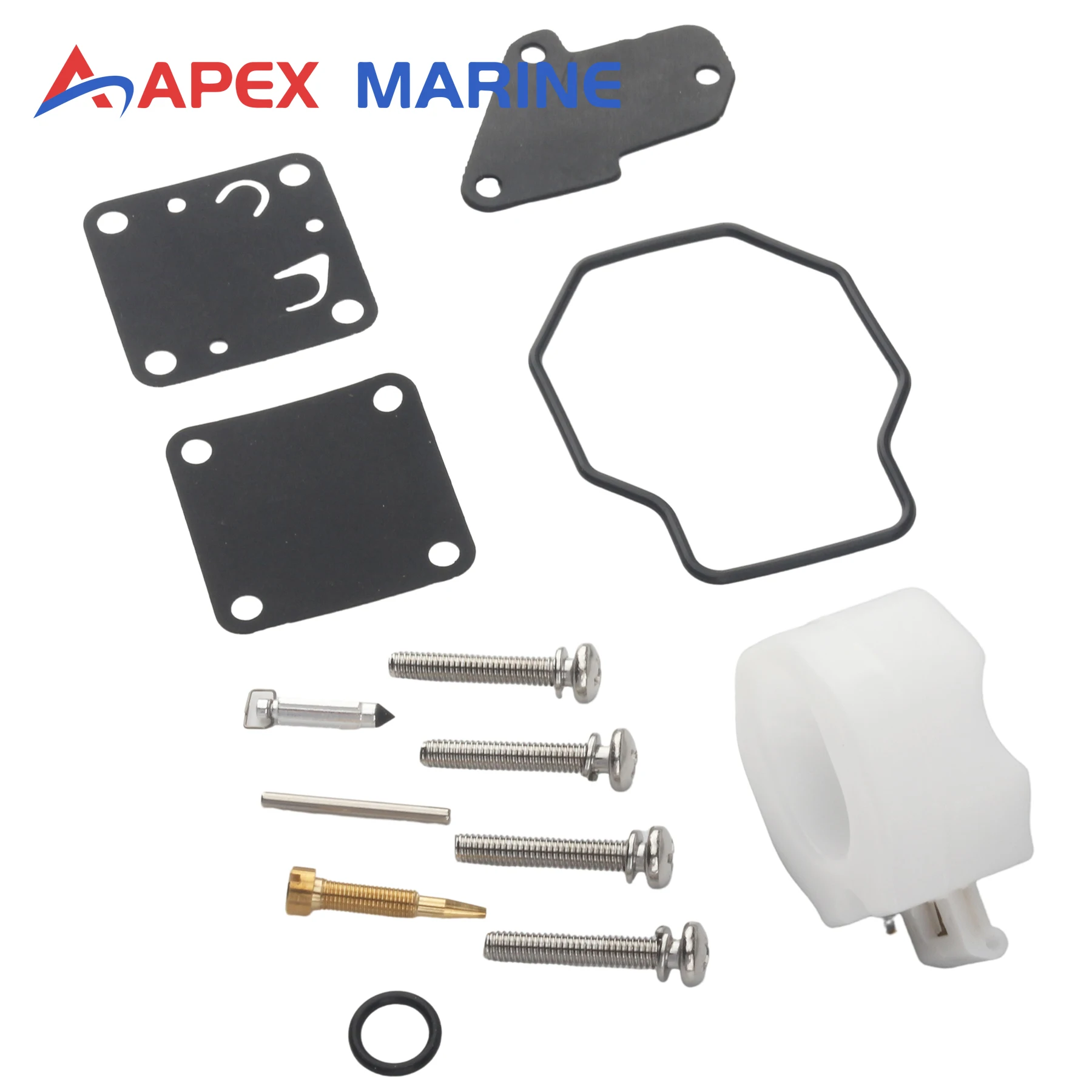 

6E3-W0093-00 Carburetor Rebuild Kit Compatible with Yamaha Marine Outboard Engines 2-Stroke 4 5 HP 6E3-W0093-08