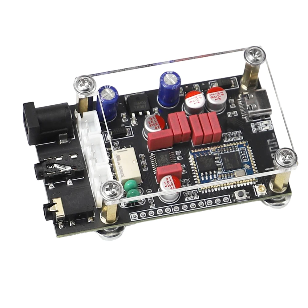 XY-LA02 QCC5125 Bluetooth 5.1 Lossless Decoding Board APTX LDAC Fever Level Decoder Digital Stereo Power Amplifier DC8-24V