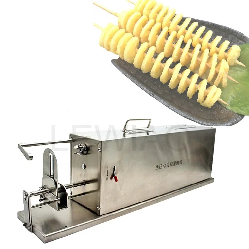 

Spiral Potato Cutter Machine Automatic Electric French Fries Tornado Slicer Twister Spiralizer Maker