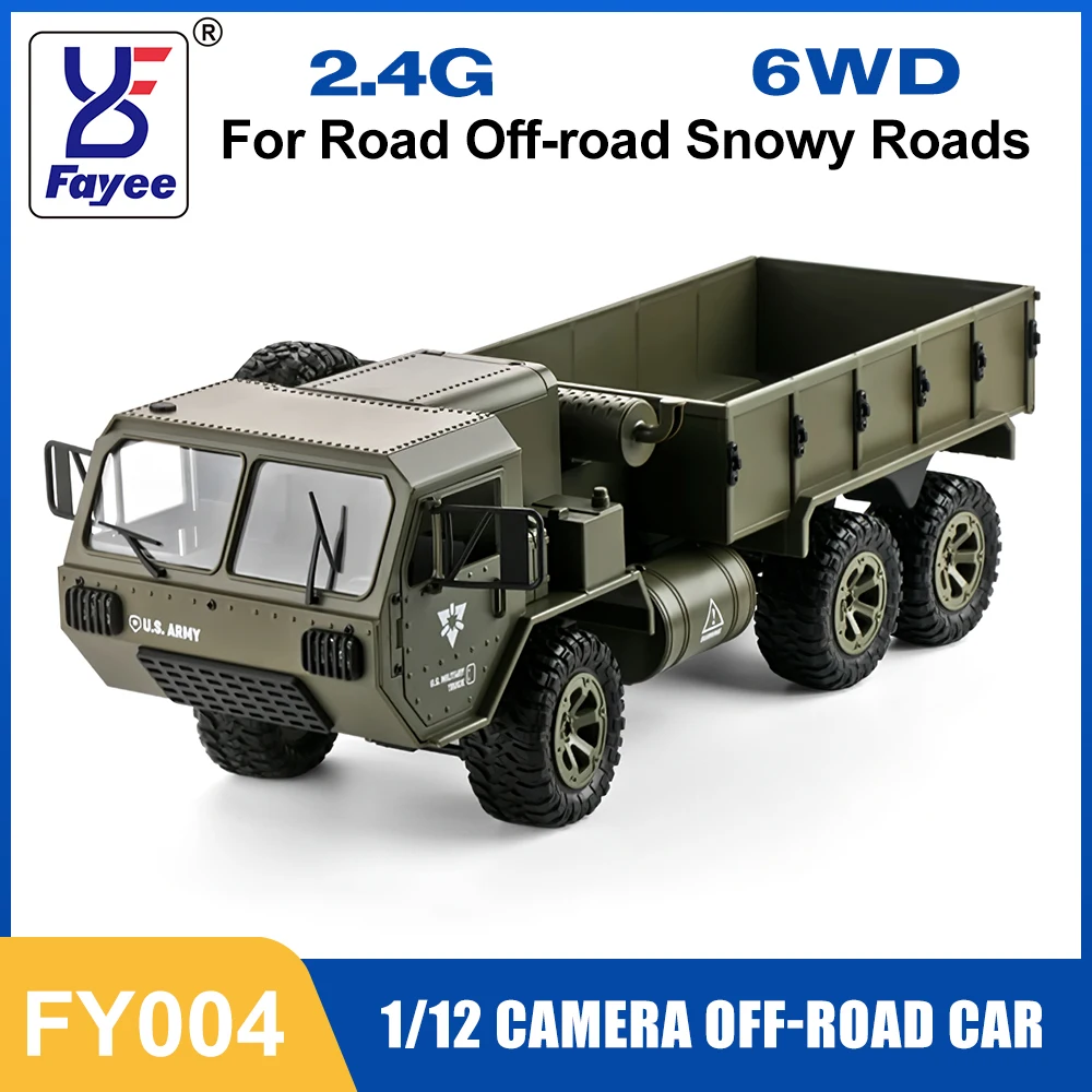 FAYEE FY004 RC รถ 2.4G All-Terrain 6WD Off-Road รถกระบะ 70M ระยะทาง HD WIFl 30W กล้อง APP ควบคุมรถปีนเขา