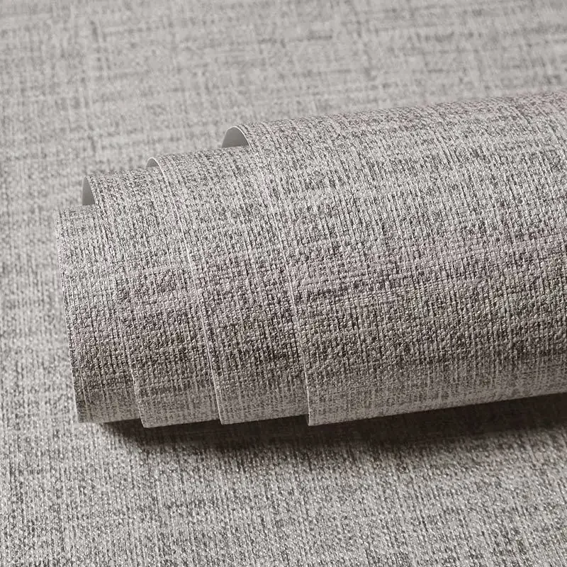 Linen Peel and Stick Wallpaper Grasscloth Self Adhesive Contact Paper Waterproof Textured Wall Paper for Wall Sticker Home Decor