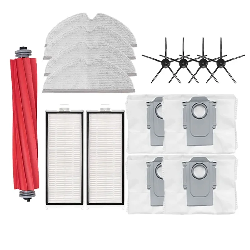 A94E-For Roborock Q7 Max Dust Bag Hepa Filter Parts Q7 Max+ / T8 Mop Cloth Robot Vacuum Cleaner Replacement