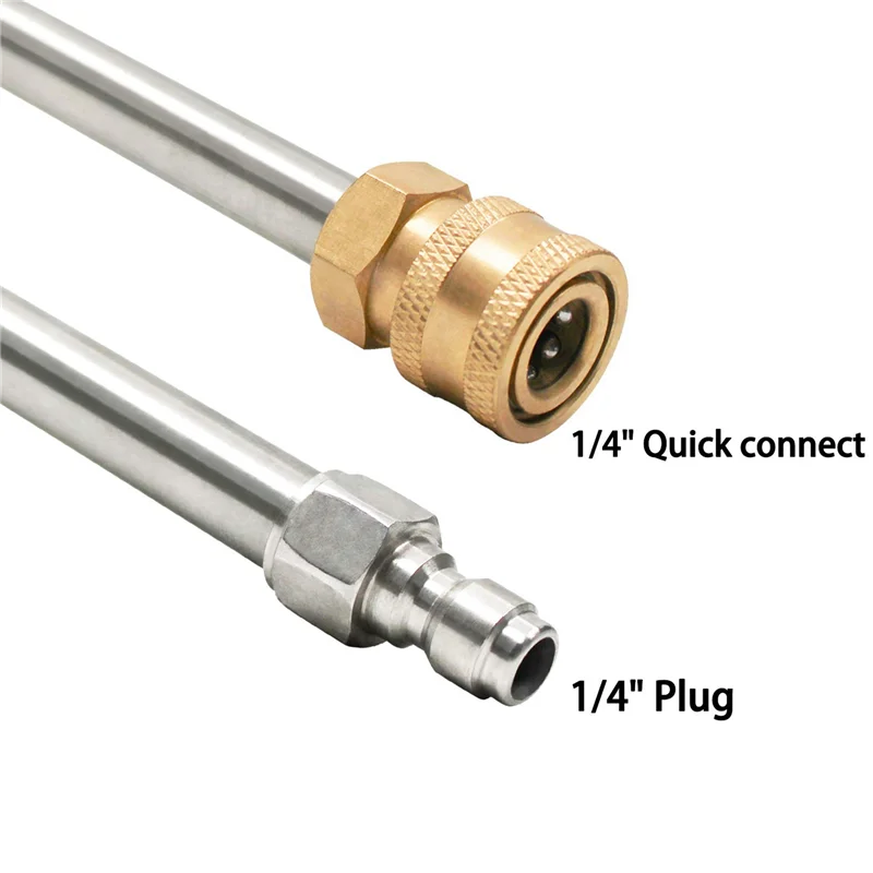 

ABAH-6X Pressure Washer Extension Rod 17-Inch Stainless Steel 1/4 Inch Quick-Connect Electric Washer Nozzle