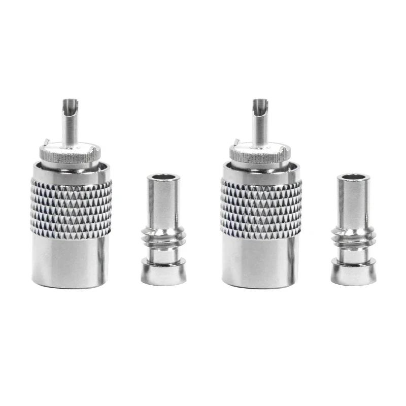 UHF موصلات PL 259 ذكر موصل إلى RG8X RG59 RG8 محول موصل UHF تركيب موصلات دروبشيبينغ #6