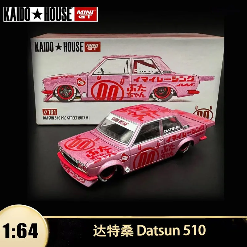 MINIGTX Kaido House 1:64 Sports Car Model 510 Streetcar Edition Kaido Datsun Purple for Nissan Datsun