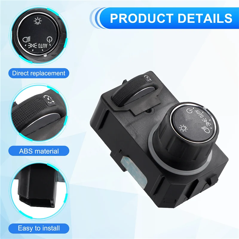 

L37A-переключатель фар для Silverado Suburban Tahoe заменяет 84154109 84448512 22752193 23171488 HLS1696 LHD