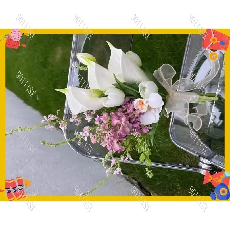 

Искусственный букет для свадебных фотосессий в стиле INS, корейский стиль, для уличной съемки на открытом воздухе