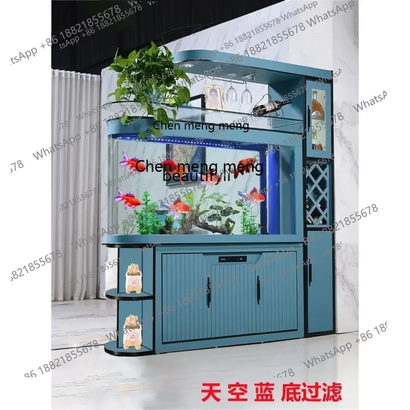 cn8617 ssNew Light Luxury Living Room Entrance Isolation Screen Large Light Luxury Home Floor Bottom Filter Change Water