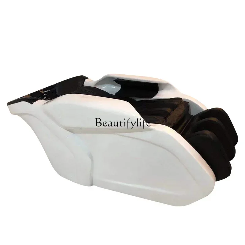 88.Smart Electric Massage Shampoo Bed Barber Shop Hair Thai Flush Head Therapy Fumigation Bed