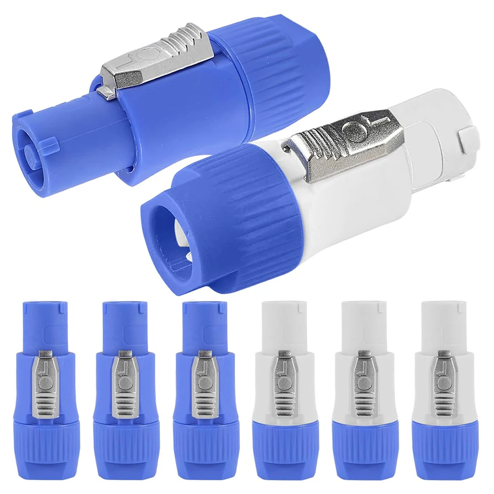 10PCS Powercon Connector Male Plug 3 Pin Speaker Plug 3 Pin Male Power Connector 20A 250V AC Power Plug Adapter