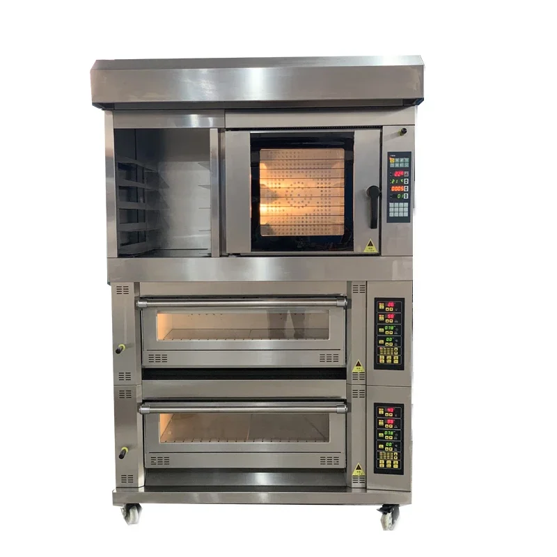 industrial stainless steel bakery equipment electric Combination bakery oven machine 5 8 10 hot air Convection oven  for baking