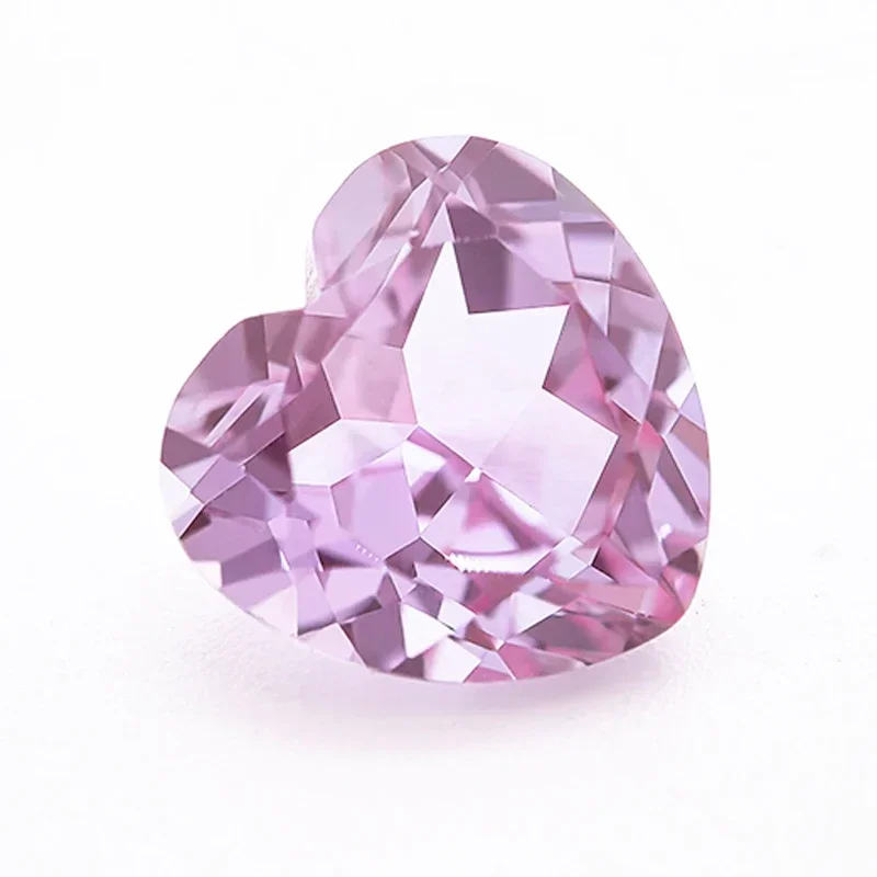 

Lab Grown Alexandrite Stone Heart Shape Purple Color Charms Selectable AGL Certificate for Diy Jewelry Making Necklace Materials