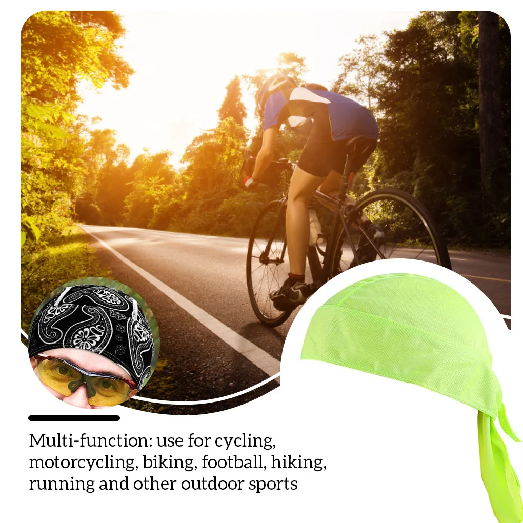 Hats Caps Headscarf Bandana Back-tied Head Wrap Hood Cycling green camouflage