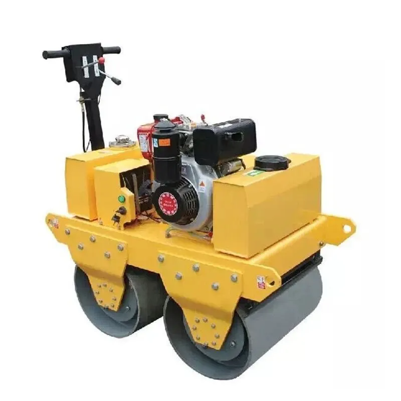 YG Hydraulic Actuator Adjustable Armrest New Double Drum Ride On Road Roller Compactor Machine Garbage Compactor