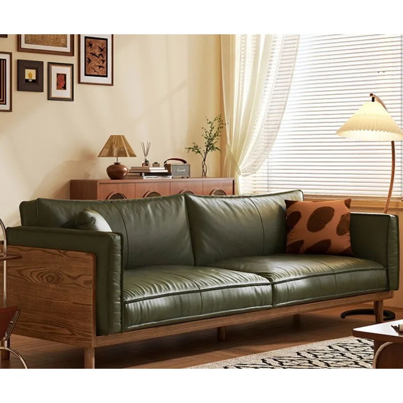 

Новый диван из цельного дерева в китайском стиле, все из цельного дерева, для маленькой квартиры, гостиной, дома, прямой ряд, черный, подходит для использования в помещении