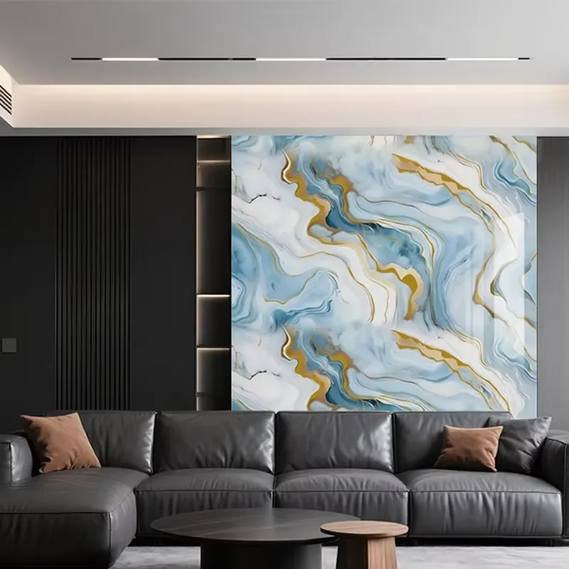 Marble Xpe Wall Paper Panels for Living Room and Office Acoustic Insulation Waterproof Easy Install Peel and Stick Modern