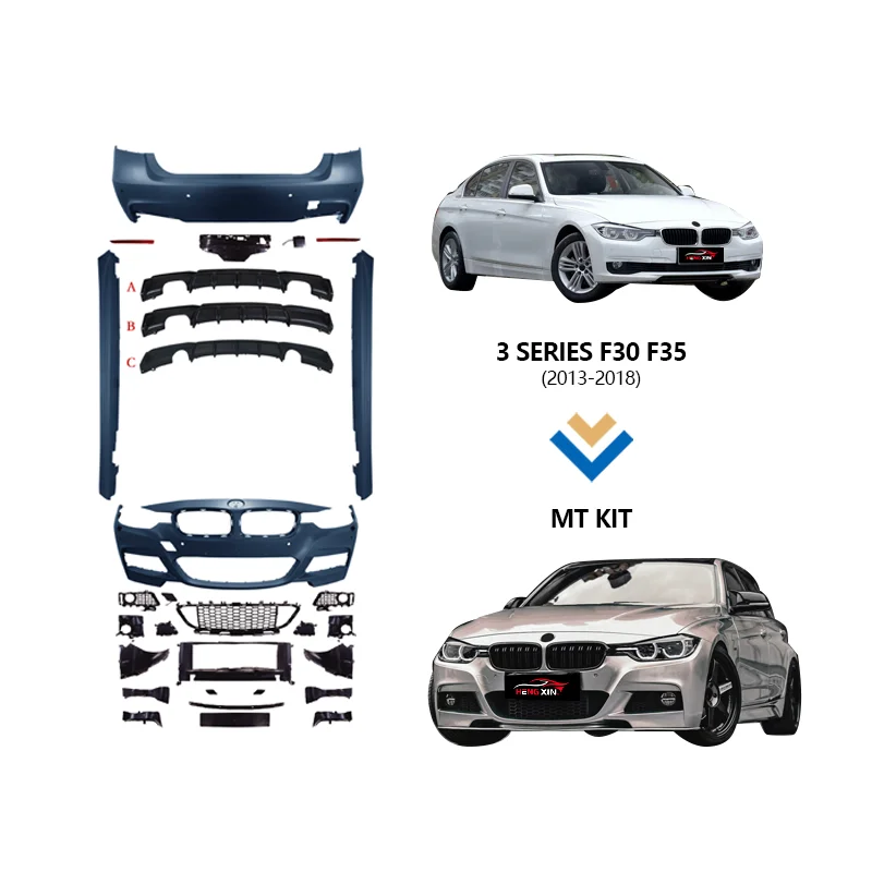 

For Car Body Kit Suitable For BMW 3 Series F30 F35 2013-2018 Front Bumper Body Kits Upgrade MT Style F30 F35 Auto Accessories