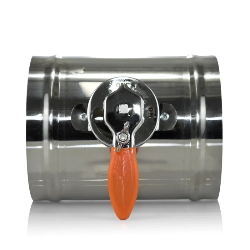 Air Volume Control  304 Stainless Steel Manual Air  Ventilation Pipe round Valve