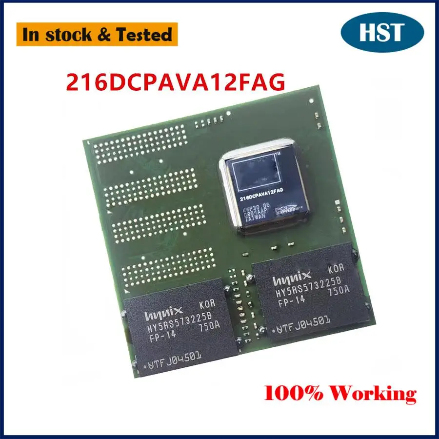 Original New 216DCPAVA12FAG with 2pcs Video Memory Chip BGA Chipset