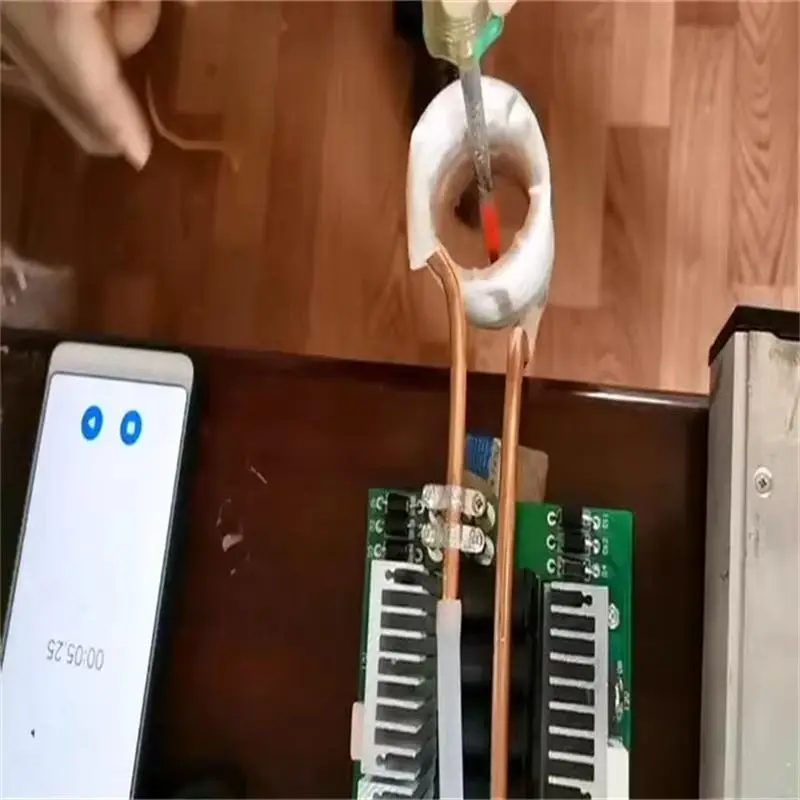 AAAA3000W 50A Tapless 6-tube ZVS High Frequency Induction Heating Machine Quenching Module DIY Kit