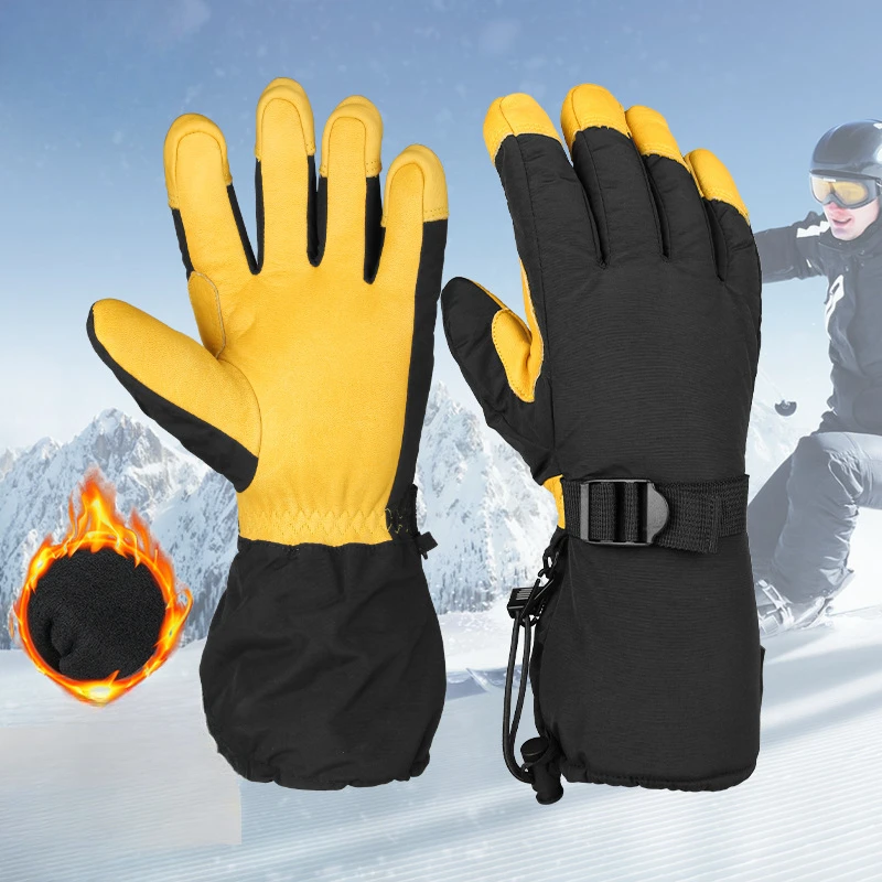 

Новые лыжные перчатки, зимние водонепроницаемые сноубордические снегоходные лыжи, езда на мотоцикле, теплые терморукавицы 3 м, мужские зимние перчатки