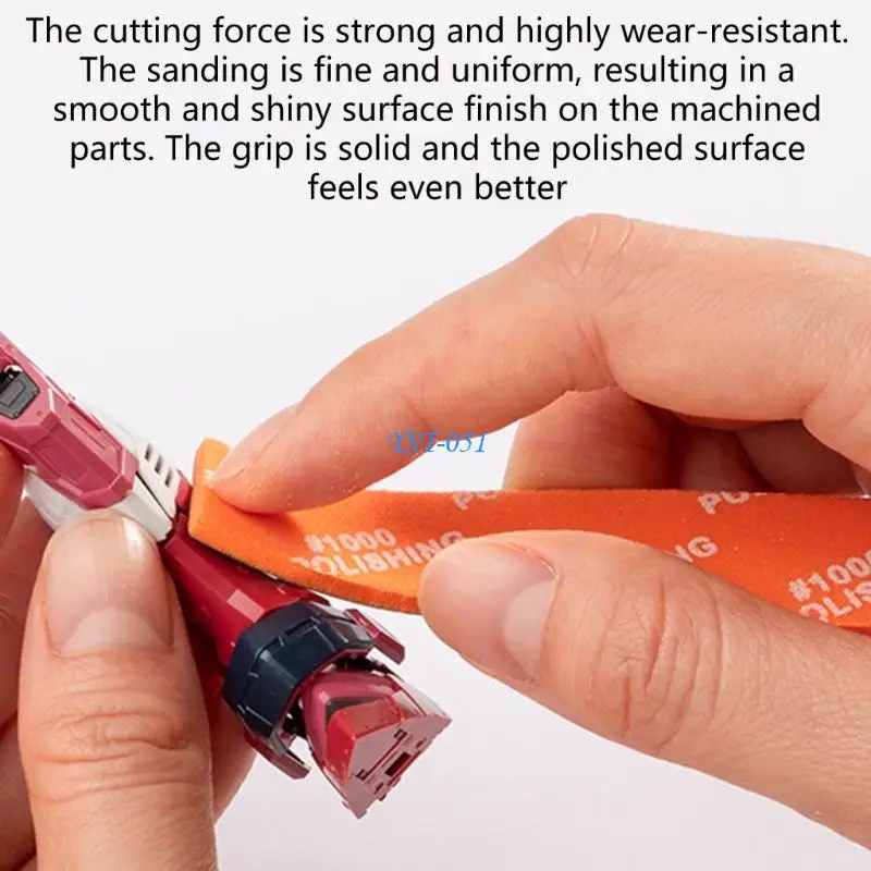 

E15A Pack of 9 Wet Dry Abrasive Sponge Set Grinding Tool for Efficient Sanding and Polishing from Rough to Smooth Finishes